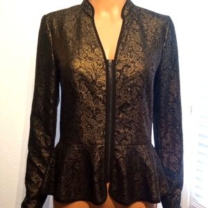 Hinge Black and Gold Lace Detail